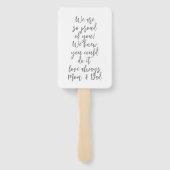 卒業写真おめでとう大学院生ハンドファン ハンドファン (裏面)