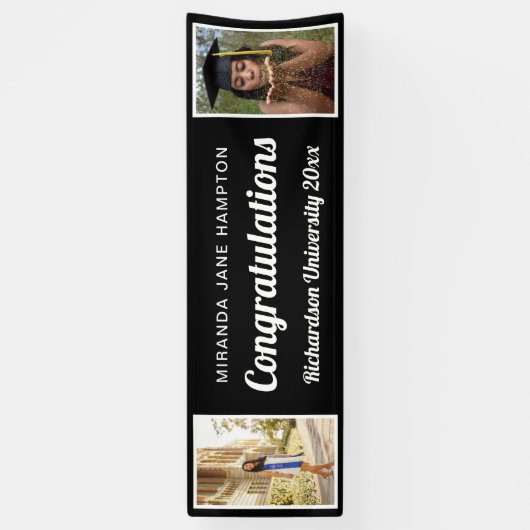 卒業写真おめでとう 横断幕 (縦)