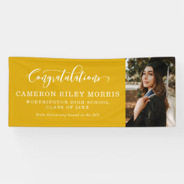 卒業写真おめでとう 横断幕