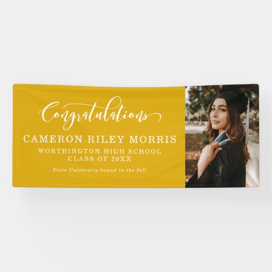 卒業写真おめでとう 横断幕 (横)