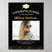 卒業写真おめでとう 箔ポスター (正面)