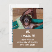 卒業写真おもしろいの発表 案内ポストカード (正面/裏面)