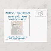 卒業写真おもしろいの発表 案内ポストカード (裏面)