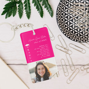 卒業写真と引用文 キーホルダー