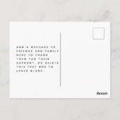 卒業写真のお知らせ ポストカード (裏面)