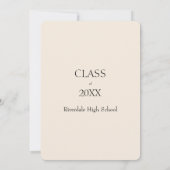 卒業写真のお知らせ 招待状 (裏面)