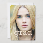 卒業写真のお知らせ 招待状 (正面)