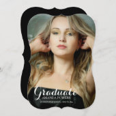 卒業写真のお知らせ 案内状 (正面/裏面)