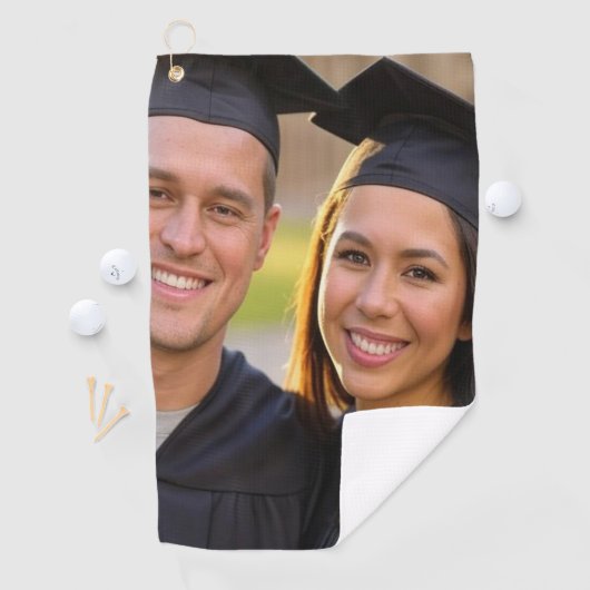 卒業写真のカスタマイズ追加 ゴルフタオル (インサイチュ)