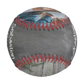 卒業写真のクパーソナライズされたラス 野球ボール (裏面)