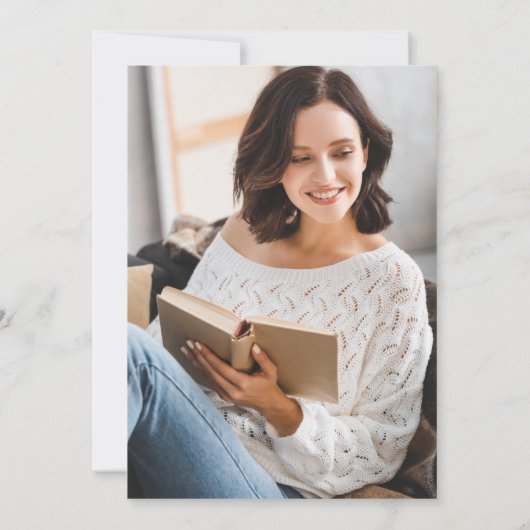 卒業写真の予約 招待状 (裏面)