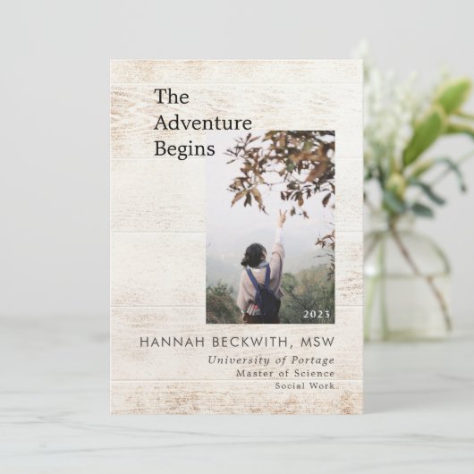 卒業写真の冒険が始素朴まる 案内状 (スタンド正面)