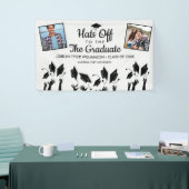 卒業写真の卒業写真への脱帽パーティー標識 横断幕 (トレードショー)