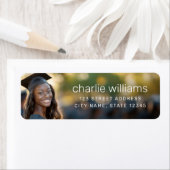 卒業写真の卒業差出人住所 ラベル (インサイチュ)