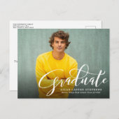 卒業写真の卒業招待状 インビテーションポストカード (正面/裏面)