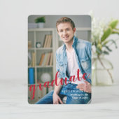 卒業写真の卒業発表 案内状 (スタンド正面)