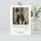 卒業写真の卒業証書をありがとう サンキューカード (スタンド正面)