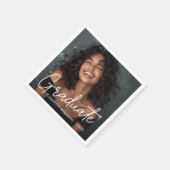 卒業写真の大学院名 スタンダードカクテルナプキン (角)