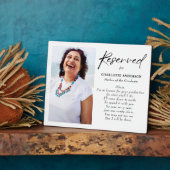 卒業写真の天国の母親 フォトプラーク (側面)