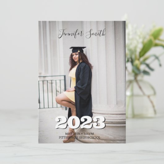 卒業写真の招待状 招待状 (スタンド正面)