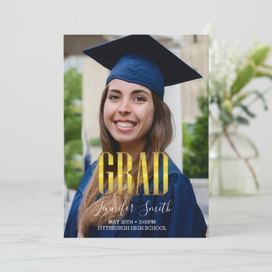 卒業写真の招待状 招待状 (スタンド正面)