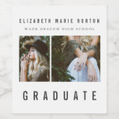 卒業写真の数々の入力 ワインラベル (シングルラベル)