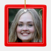 卒業写真の模写セラミックオーナメント セラミックオーナメント (裏面)