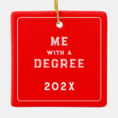 卒業写真の模写セラミックオーナメント セラミックオーナメント (正面)