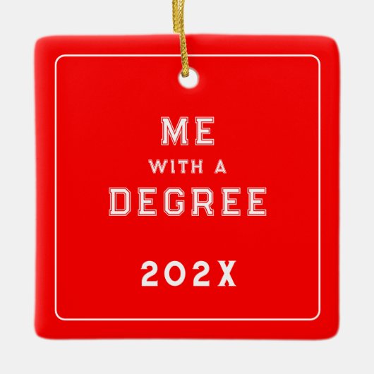 卒業写真の模写セラミックオーナメント セラミックオーナメント (正面)