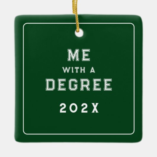 卒業写真の模写セラミックオーナメント セラミックオーナメント (正面)