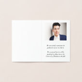 卒業写真の発表フォイルカード 箔カード (内部)