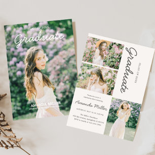 卒業写真の発表招待状 招待状