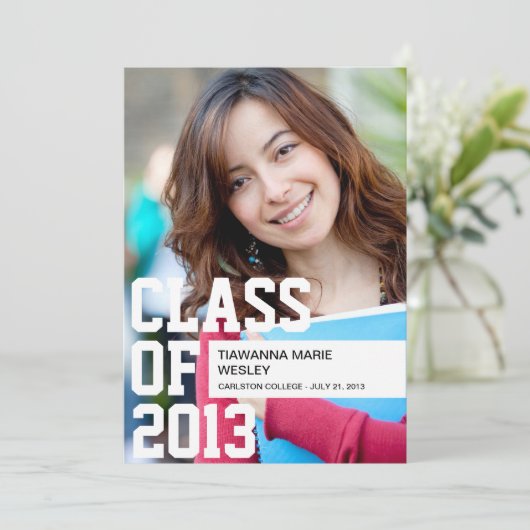 卒業写真の発表 案内状 (スタンド正面)