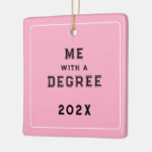 卒業写真の記念 セラミックオーナメント (左)