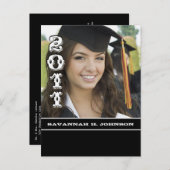 卒業写真はがき インビテーションポストカード (正面/裏面)