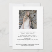 卒業写真はっきりしたの発表とパーティー 案内状 (裏面)