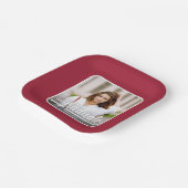 卒業写真はっきりした脚本クリムゾン ペーパープレート (傾斜あり)