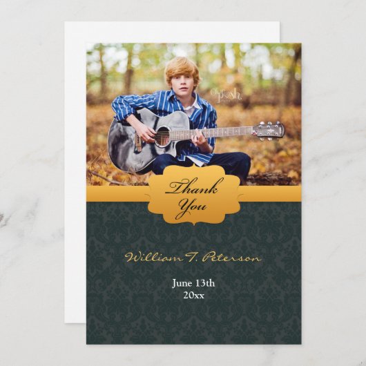 卒業写真をありがとう サンキューカード (正面/裏面)