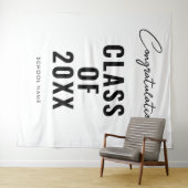 卒業写真を背景に卒業用の装飾 タペストリー (インサイチュ(横))