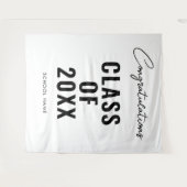 卒業写真を背景に卒業用の装飾 タペストリー (正面(横))