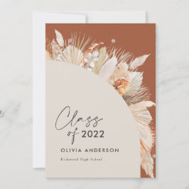 卒業写真アーチテラコッタパンパ植物学  招待状