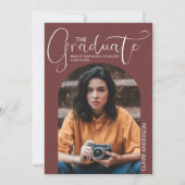 卒業写真アーチ型招待状 招待状 (正面)