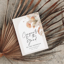 卒業写真アーチterracotta pampas植物学