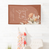 卒業写真アーチterracotta pampas植物学 横断幕 (インサイチュ)