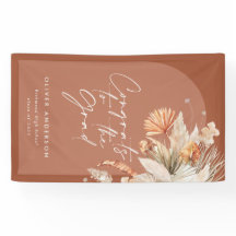 卒業写真アーチterracotta pampas植物学