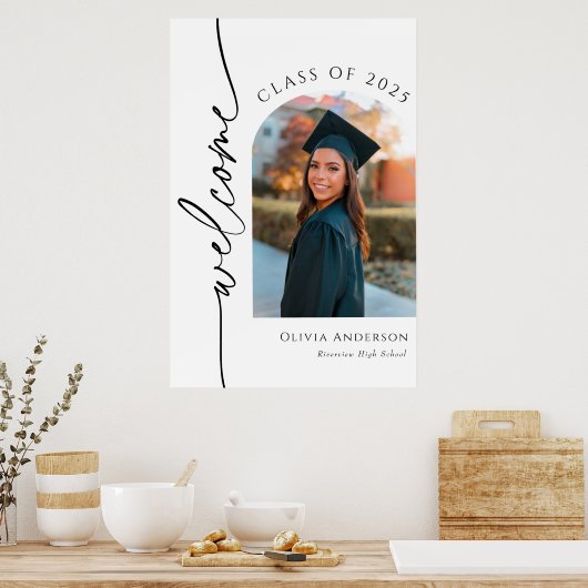 卒業写真ウェルカムサイン ポスター (キッチン)