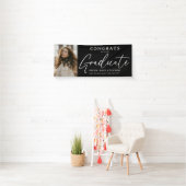 卒業写真エレガントおめでとう卒業生 横断幕 (インサイチュ)