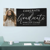 卒業写真エレガントおめでとう卒業生 横断幕 (トレードショー)