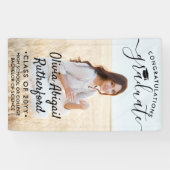 卒業写真エレガントと黒字通学年 横断幕 (横)