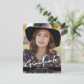 卒業写真エレガントの日付を保存する 案内ポストカード (スタンド正面)